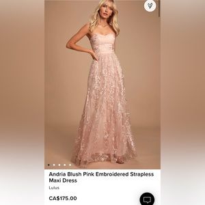 Pink blush dress from lulus